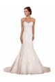 Chapel Train Sleeveless Lace Ivory Mermaid Sexy Wedding Dress Canberra