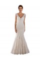 Chapel Train Sleeveless Lace White Mermaid Wedding Dress Canberra
