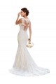 Chapel Train Sleeveless Lace White Mermaid Wedding Dress Canberra