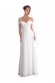 Sweep Train Sleeveless Soft Chiffon Ivory A-Line Beach Wedding Dress Canberra