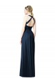 Long Sleeveless Chiffon Dark Navy A-Line Bridesmaid Dresses Canberra