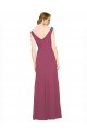 Long Sleeveless Soft Chiffon Mauve Taupe A-Line Bridesmaid Dress Canberra