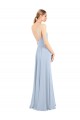 Long Sleeveless Soft Chiffon Light Sky Blue A-Line Bridesmaid Dress Canberra
