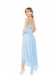 Midi Length Sleeveless Soft Chiffon Light Sky Blue A-Line Bridesmaid Dress Canberra