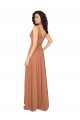 Long Sleeveless Chiffon Sage V-Neck A-Line Bridesmaid Dress / Evening Dress Canberra