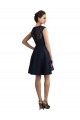 Knee Length Sleeveless Lace Dark Navy A-Line Bridesmaid Dress / Evening Dress Canberra