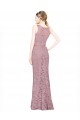 Long Sleeveless Lace Mermaid Prom Dress / Bridesmaid Dress Canberra