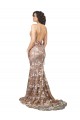 Sweep Train Sleeveless Lace Champagne V-Neck Mermaid Wedding Dress Canberra