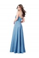 Long Sleeveless Satin Sky Blue Sheath Formal Evening Gown / Prom Dress / Bridesmaid Dress Canberra