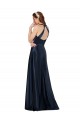 Long Sleeveless Satin Dark Navy A-Line Formal Evening Gown / Prom Dress / Bridesmaid Dress Canberra