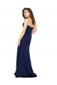 Long Sleeveless Silk like Satin Sapphire A-Line Formal Evening Gown / Prom Dress / Bridesmaid Dress Canberra