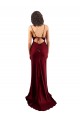 Long Sleeveless Silk like Satin Burgundy Sheath Formal Evening Gown / Prom Dress / Bridesmaid Dress Canberra