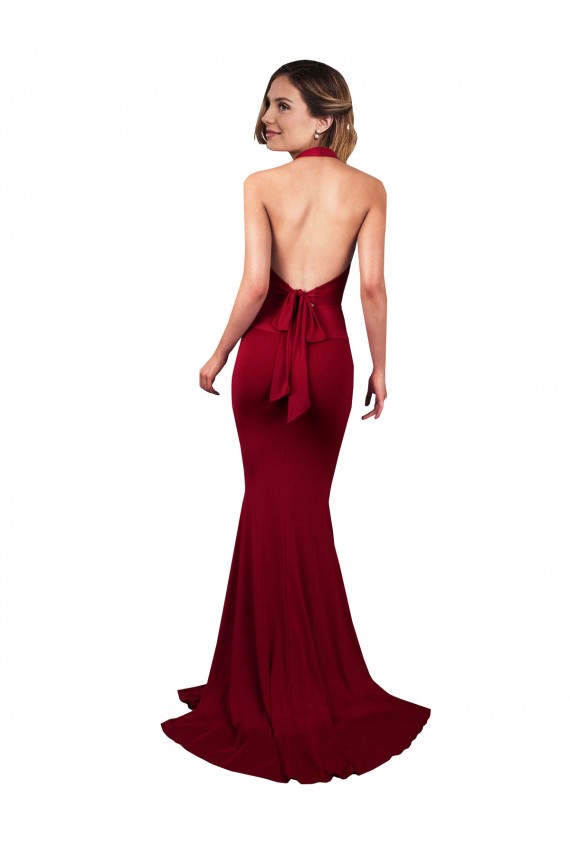 Long Sleeveless Spandex Burgundy Mermaid Formal Evening Gown / Prom Dress / Bridesmaid Dress Canberra