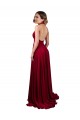Long Sleeveless Spandex Burgundy A-Line Black Tie Evening Gown / Prom Dress / Bridesmaid Dress Canberra