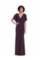 Long Split Sleeves Spandex Grape Sheath Formal Evening Gown / Prom Dress / Bridesmaid Dress Canberra