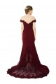 Sweep Train Sleeveless Stretch Crepe & Lace Burgundy Gold Mermaid Formal Evening Gown / Prom Dress / Bridesmaid Dress Canberra