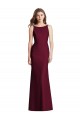 Long Sleeveless Stretch Crepe Burgundy Gold Trumpet Semi Formal Evening Dress / Bridesmaid Dress Canberra