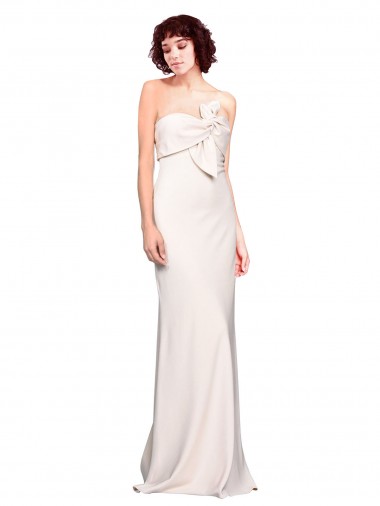Long Sleeveless Stretch Crepe Mermaid Prom Dress / Bridesmaid Dress Canberra