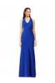 Long Sleeveless Stretch Crepe Royal Blue V-Neck Mermaid Formal Evening Gown / Prom Dress / Bridesmaid Dress Canberra