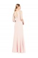 Long Sleeveless Stretch Crepe Pink A-Line Formal Evening Gown / Prom Dress / Bridesmaid Dress Canberra