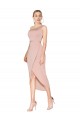 Knee Length Sleeveless Stretch Crepe Mauve Mermaid Formal Dress / Bridesmaid Dress Canberra