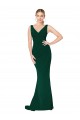 Long Sleeveless Stretch Crepe Midnight Green Mermaid Formal Evening Gown / Prom Dress / Bridesmaid Dress Canberra