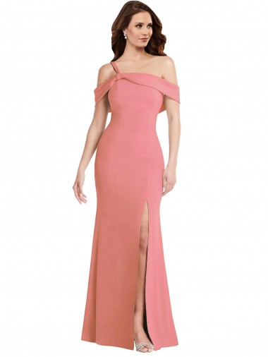 Long Sleeveless Stretch Crepe Hot Pink Trumpet Semi Formal Evening Dress / Prom Dress / Bridesmaid Dress Canberra