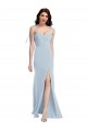 Long Sleeveless Stretch Crepe Light Sky Blue Trumpet Bridesmaid Dress / Formal Dress Canberra