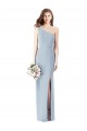 Long Sleeveless Stretch Crepe Light Sky Blue Trumpet Semi Formal Evening Dress / Prom Dress / Bridesmaid Dress Canberra