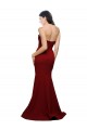 Long Sleeveless Stretch Crepe Burgundy Sheath Formal Evening Gown / Prom Dress / Bridesmaid Dress Canberra
