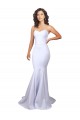 Long Sleeveless Stretch Crepe White Mermaid Beach Wedding Dresses Canberra