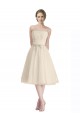 Cocktail Length Sleeveless Tulle A-Line Bridesmaid Dress Canberra