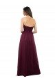Long Sleeveless Tulle Burgundy Sweetheart A-Line Bridesmaid Dress Canberra